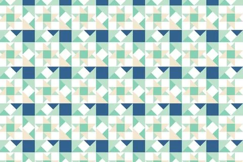 Flat design colorful geometric pattern Stock Illustration