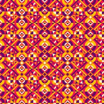 Flat design colorful geometric pattern Stockillustratie