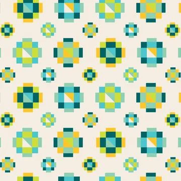 Flat design colorful geometric pattern Stock Illustration