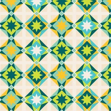 Flat design colorful geometric pattern Stock Illustration