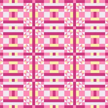 Flat design colorful geometric pattern Stock Illustration