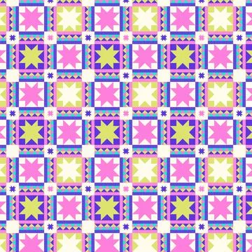 Flat design colorful geometric pattern Stock Illustration