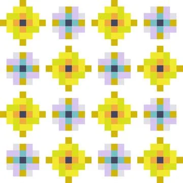 Flat design colorful geometric pattern Stock Illustration