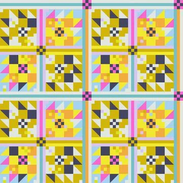 Flat design colorful geometric pattern Stock Illustration