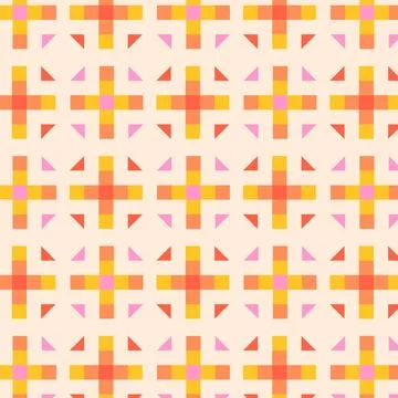 Flat design colorful geometric pattern Illustrazione stock