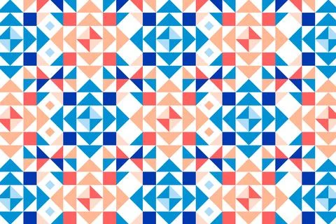 Flat design colorful geometric pattern Stock Illustration