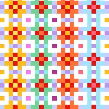 Flat design colorful geometric pattern Stock Illustration