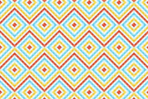 Flat design colorful geometric pattern Illustrazione stock