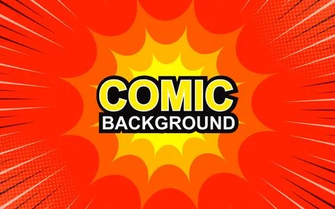 Flat design comic style background. vector illustration EPS 10. Stock Illustration
