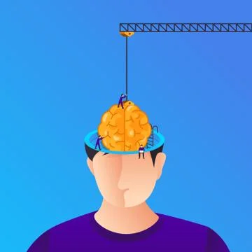 Flat design concept create big idea with XX. Vector illustrate. Stock Illustration