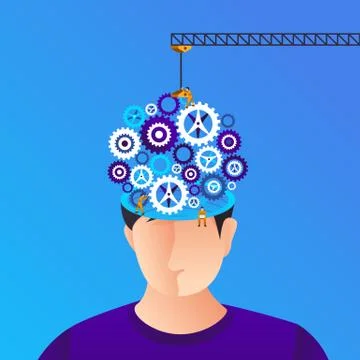 Flat design concept create big idea with XX. Vector illustrate. Stock Illustration