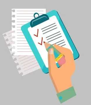 Flat design concept icons of have to do list Stock Illustration