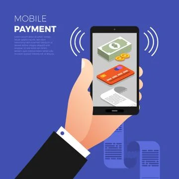 Flat design concept payment. Payment method and option or channel to transfer Stock Illustration