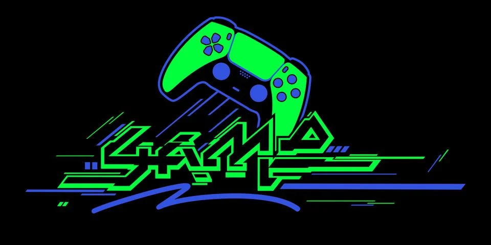 Flat Design Controller And Word Game Abstract Vector Illustration Art イラスト素材