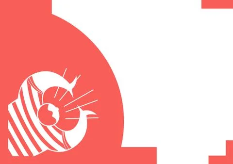 Flat design with copy space. Stock Illustration