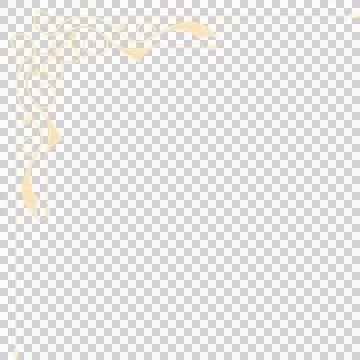 Flat design corner flourish is adding charm on transparent background with Stock Illustration