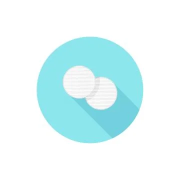Flat design Cotton Pads Stock Illustration
