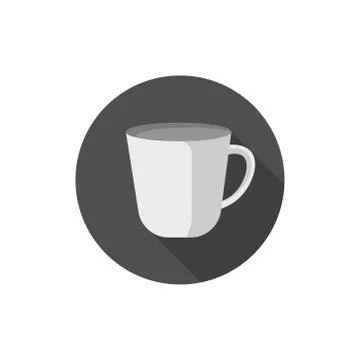 Flat design cup mug Stock Illustration