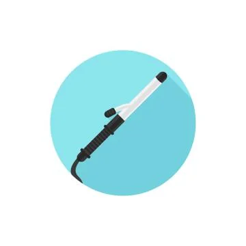 Flat design Curling Iron Stock Illustration