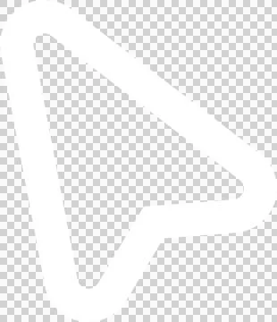 Flat design cursor icon showing white rounded triangular pointer shape on Stock Illustration