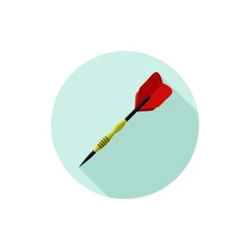 Flat design Dart Stock Illustration