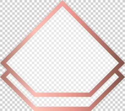 Flat design diamond frames are overlapping on transparent background with Stock Illustration