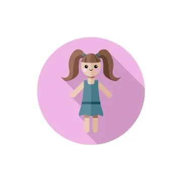 Flat design Doll Stock Illustration