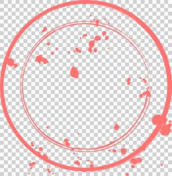 Flat design double paint ring is appearing on transparent background, featuring Illustrazione stock