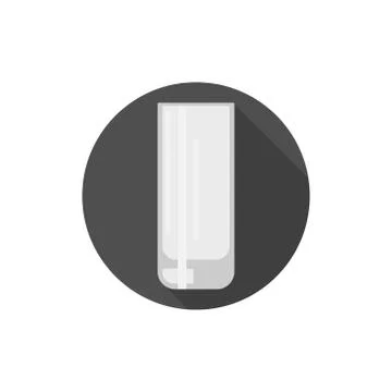 Flat design drinking glass Stock Illustration