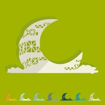 Flat design. dubai building Ilustración de archivo