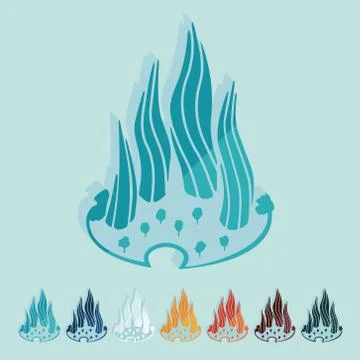 Flat design. dubai building Ilustración de archivo