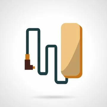 Flat design e-bike battery vector icon Stock Illustration