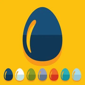 Flat design: easter egg Stock Illustration