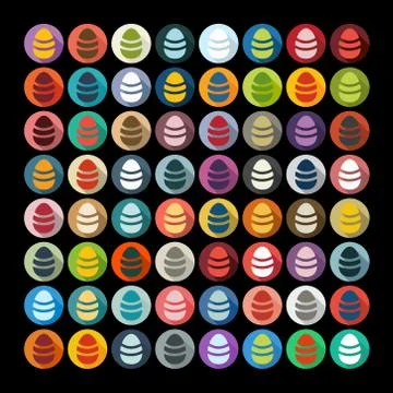 Flat design: easter egg Stock Illustration