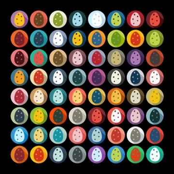 Flat design: easter egg Stock Illustration