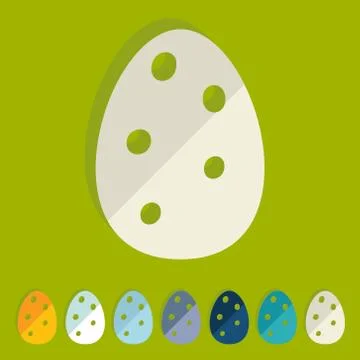 Flat design: easter egg Illustrazione stock