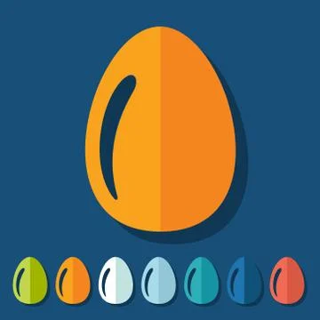 Flat design: easter egg Stock Illustration