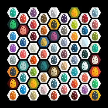 Flat design: easter egg Stock Illustration