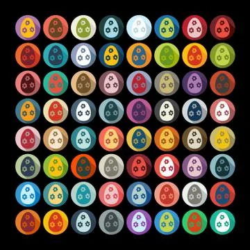 Flat design: easter egg Stock Illustration