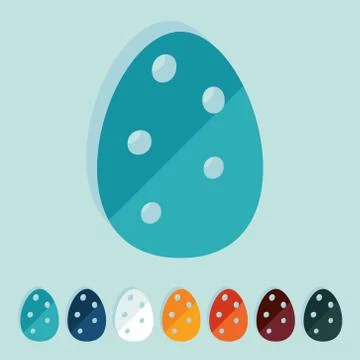 Flat design: easter egg Stock Illustration