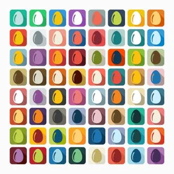 Flat design: easter egg Stock Illustration