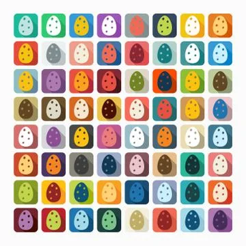 Flat design: easter egg Illustrazione stock