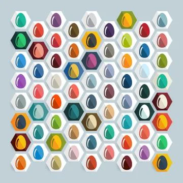 Flat design: easter egg Stock Illustration