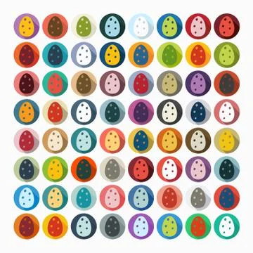 Flat design: easter egg Stock Illustration