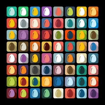 Flat design: easter egg Stock Illustration