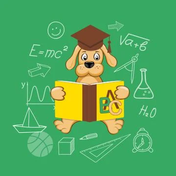 Flat design  for education time Stock Illustration