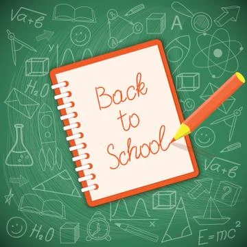 Flat design  for education time Stock Illustration