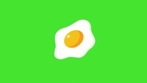 Flat Design Egg Animation Motion Graphic on Green Screen 스톡 동영상 344312504