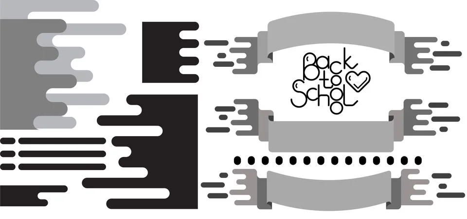 Flat design elemens set Stock Illustration