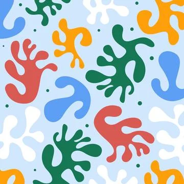 Flat design element vector in matisse style Stock Illustration